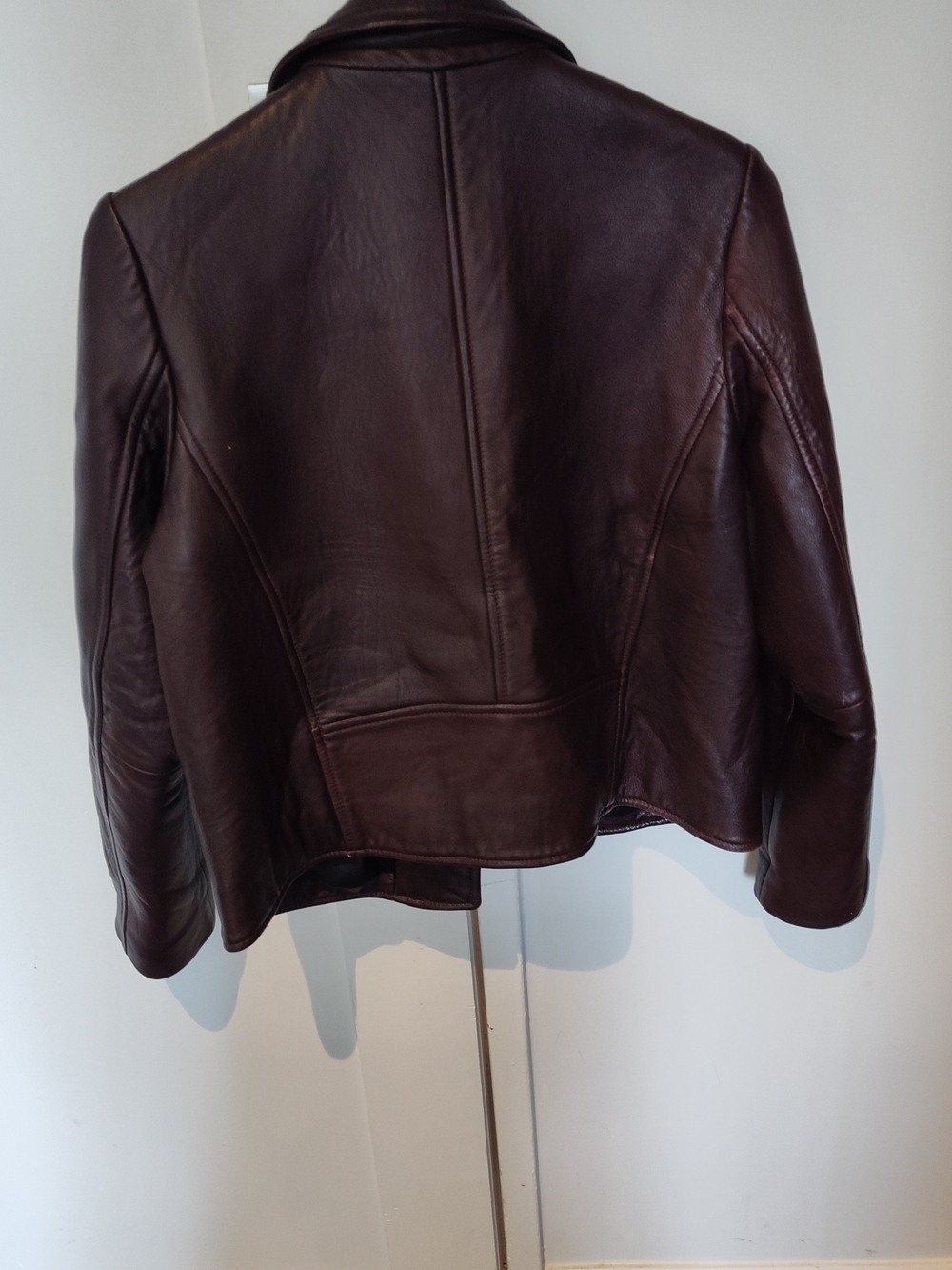 Women's brown Comptoir des Cotonniers leather Jacket - Picture 2 of 5